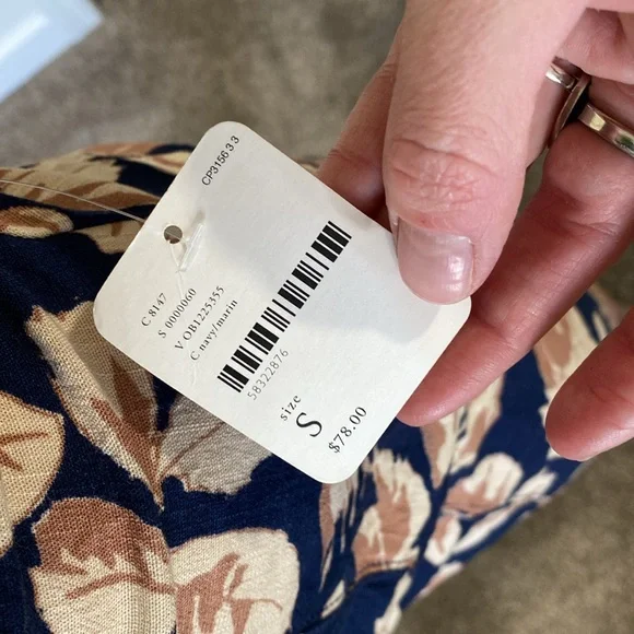 🌼 NWT Free People Floral Strappy back open back mini dress very flattering - Picture 11 of 17